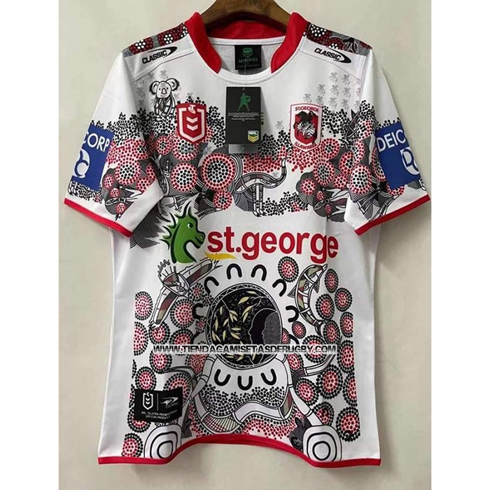 Camiseta St George Illawarra Dragons Rugby 2021 Indigena
